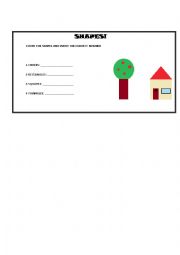 English worksheet: Shapes