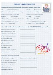 English Worksheet: Present Simple Practice