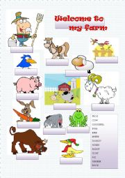 English Worksheet: my farm