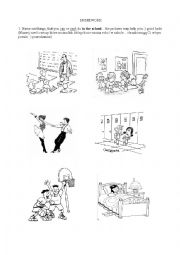 English Worksheet: can/cant worksheet