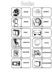English Worksheet: domino Appliances