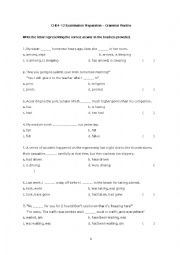 Simple Present, Simple Past, Simple Perfect, Past Perfect, Simple Continuous, Past Continuous and Future Tense 