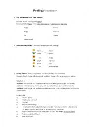 English worksheet: Feelings