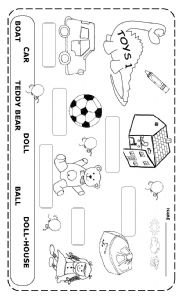 English Worksheet: Toys