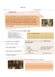 English Worksheet: test on present Simple, Present Continuos.