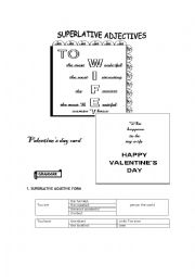 English worksheet: SUPERLATIVE ADJECTIVES