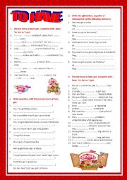 English Worksheet: have got