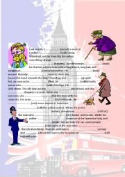 English Worksheet: An incident on Whitehall