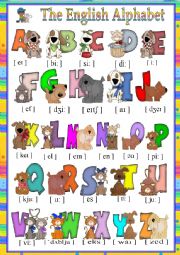 English Worksheet: the  English alphabet
