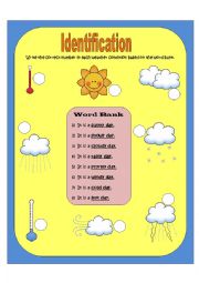 English Worksheet: Weather Condition - Identification