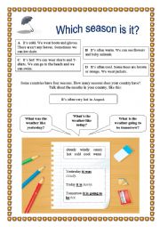 English Worksheet: Weather