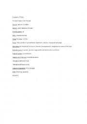 English worksheet: food