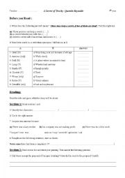 English Worksheet: a secret For Two - Quentin Reynolds
