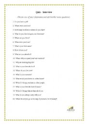 English worksheet: Icebreaker worksheet