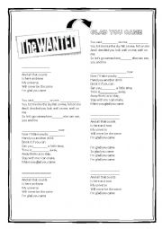 English Worksheet: LISTENING ACTIVITY WITH A SONG (with key)