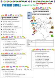 Present Simple: negative and interrogative forms