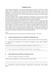 English Worksheet: Immigration