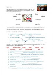 English Worksheet: time - collocations