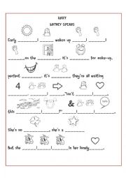 English Worksheet: Lucky Britney Spears