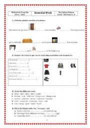 English Worksheet: Remedial work