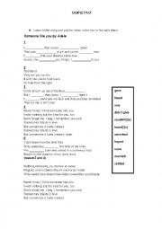 English Worksheet: Simple Past