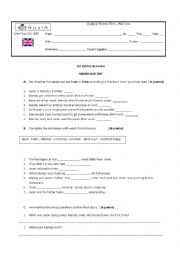 English Worksheet: Extensive Reading: 