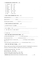 English worksheet:  shop and money