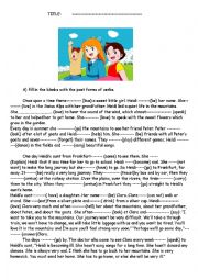 English Worksheet: Heidi (past simple)