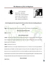 English Worksheet: Sherlock Holmes.Drama