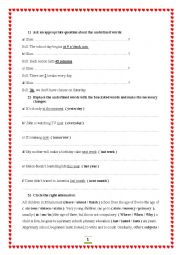 English Worksheet: Remedial work