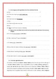 English Worksheet: Remedial work