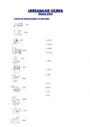 English worksheet: Irregular verbs in the past