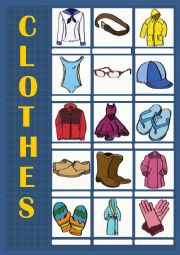 Clothes Vocabulary Exercise