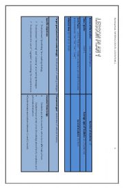 English Worksheet: Lesson Plan