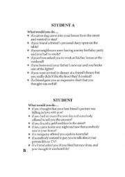 English Worksheet: Second Conditional Dialogue