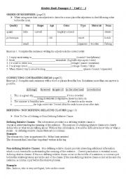English Worksheet: Review - Passages book 1