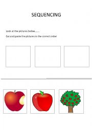 English worksheet: Sequencing 1