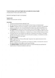English Worksheet: Board Game: Present Continuous and Present Simple Snakes and Ladders, Business English