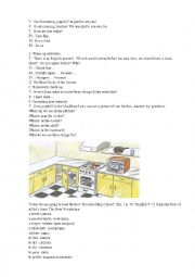 English Worksheet: Household activities