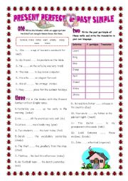 English Worksheet: PRESENT PERFECT OR PAST SIMPLE