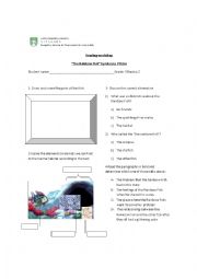 English worksheet: Rainbowfish handout