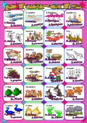 English Worksheet: plurals