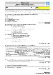 English Worksheet: Listening Test - Erasmus 