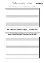 English worksheet: The communication challenge