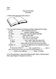 English worksheet: test