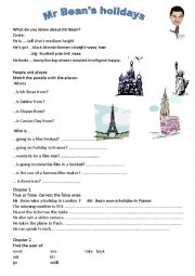 English Worksheet: Mr Bean Holiday