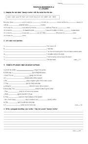 English Worksheet: assignment