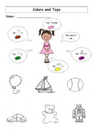 English Worksheet: Toys