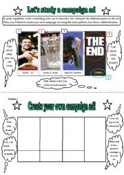 English Worksheet: Lets study and create a campaign ad (speaking activity) - Drinking and Driving