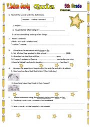 English Worksheet: Present Perfect - since - for